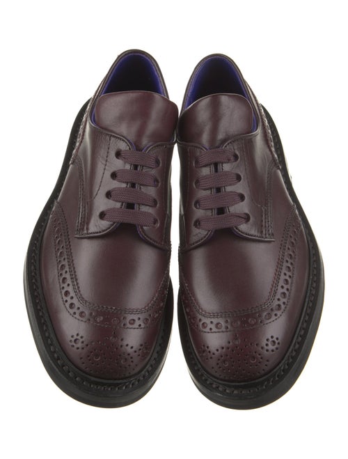 Burberry Leather Lasercut Accents Oxfords