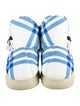 Burberry Nylon Plaid Print Boots