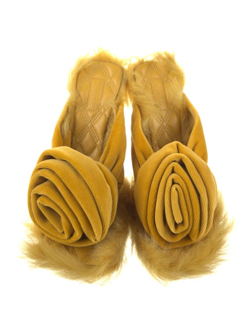 Burberry Velvet Slides