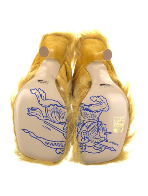 Burberry Velvet Slides