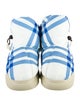 Burberry Nylon Plaid Print Boots