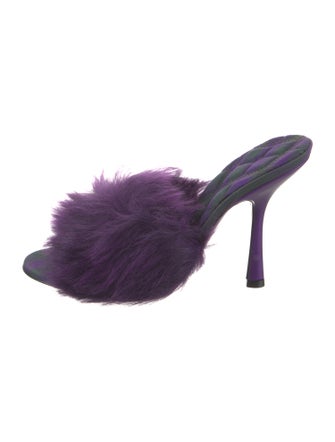 Burberry Faux Fur Slides