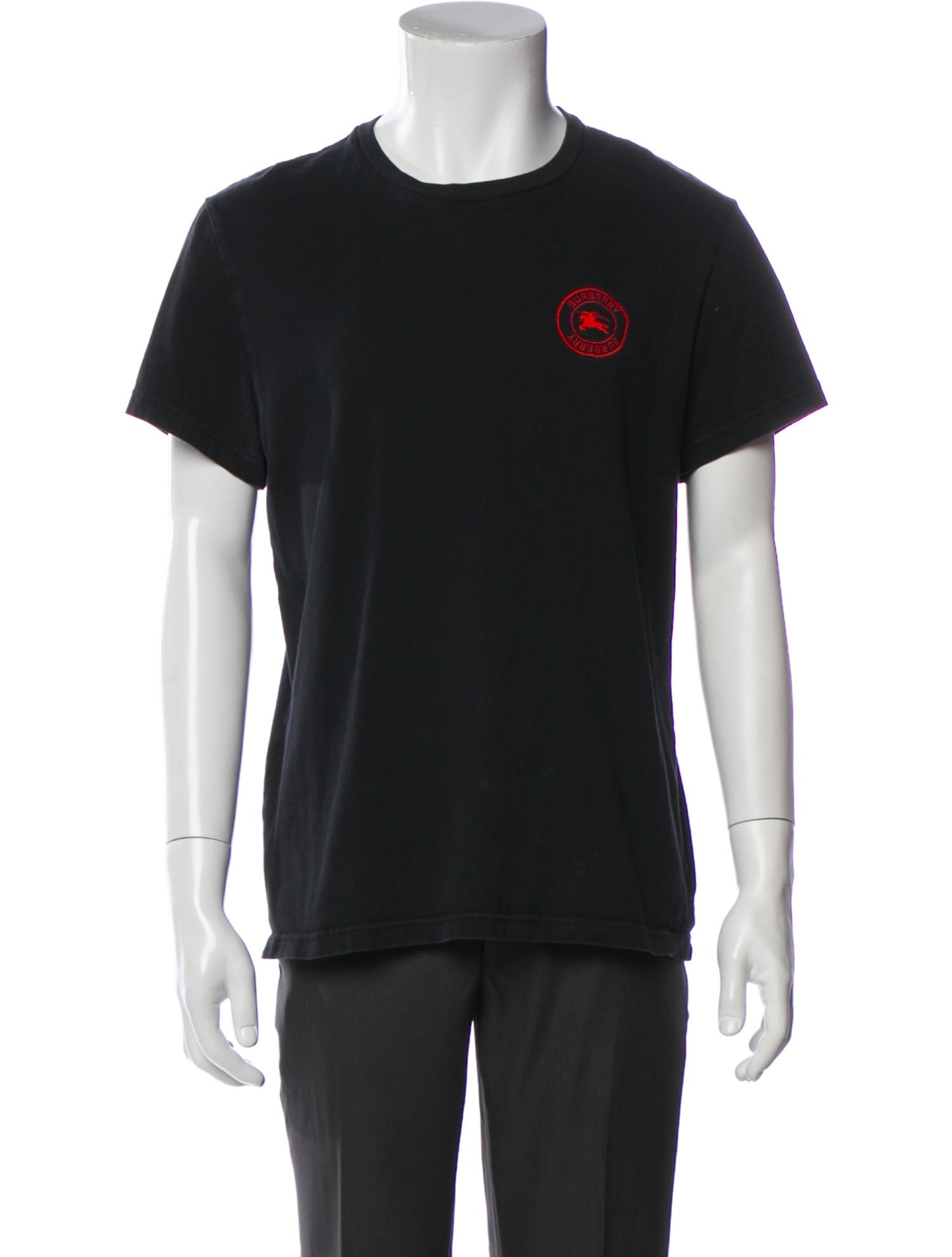 Burberry Nova Check Pattern Crew Neck T-Shirt