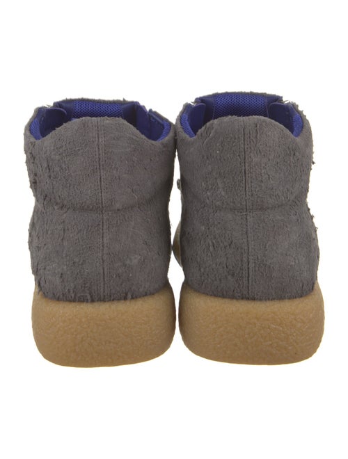 Burberry Suede Leather Trim Embellishment Boots