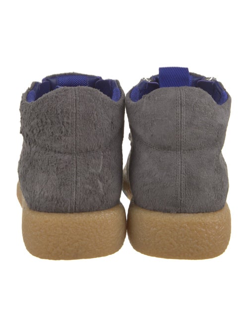 Burberry Suede Leather Trim Embellishment Boots