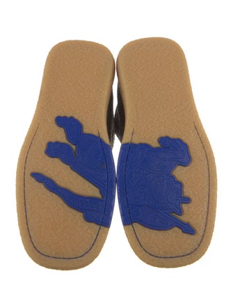 Burberry Suede Leather Trim Embellishment Boots