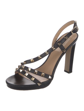 Burberry Leather Slingback Sandals