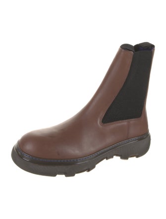 Burberry Leather Chelsea Boots