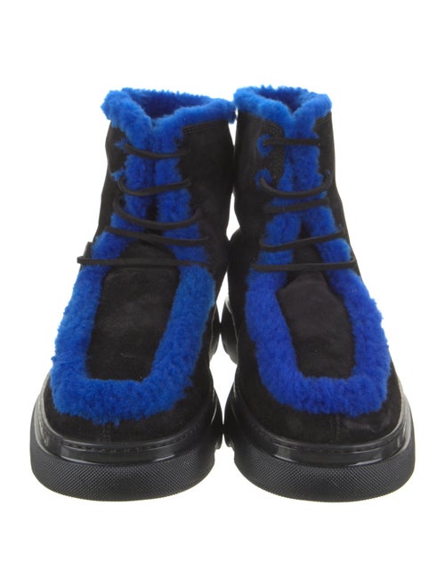 Burberry Suede Lace-Up Boots