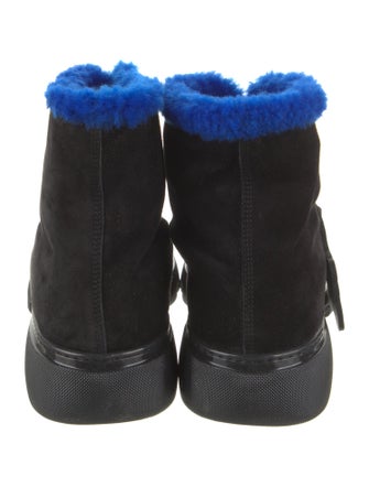 Burberry Suede Lace-Up Boots