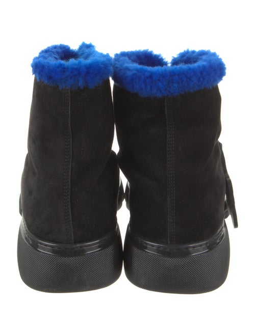 Burberry Suede Lace-Up Boots