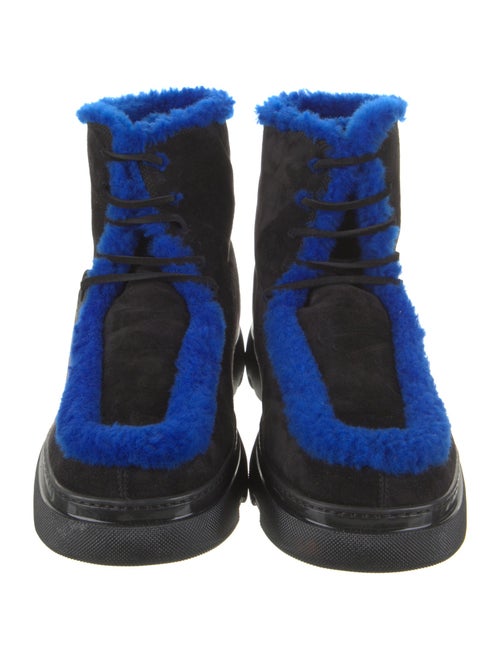 Burberry Suede Lace-Up Boots