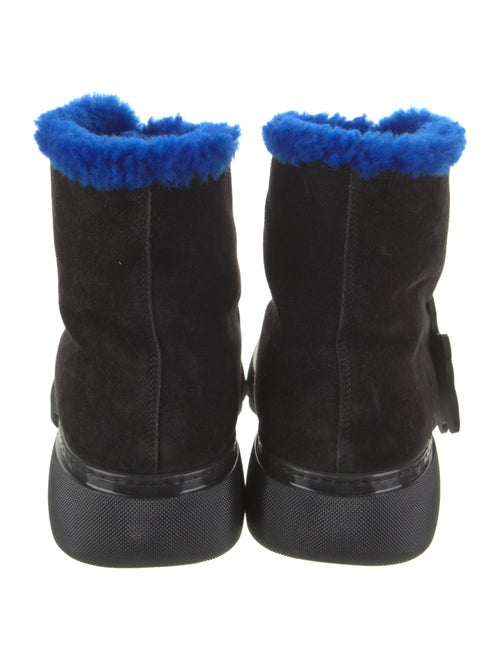 Burberry Suede Lace-Up Boots