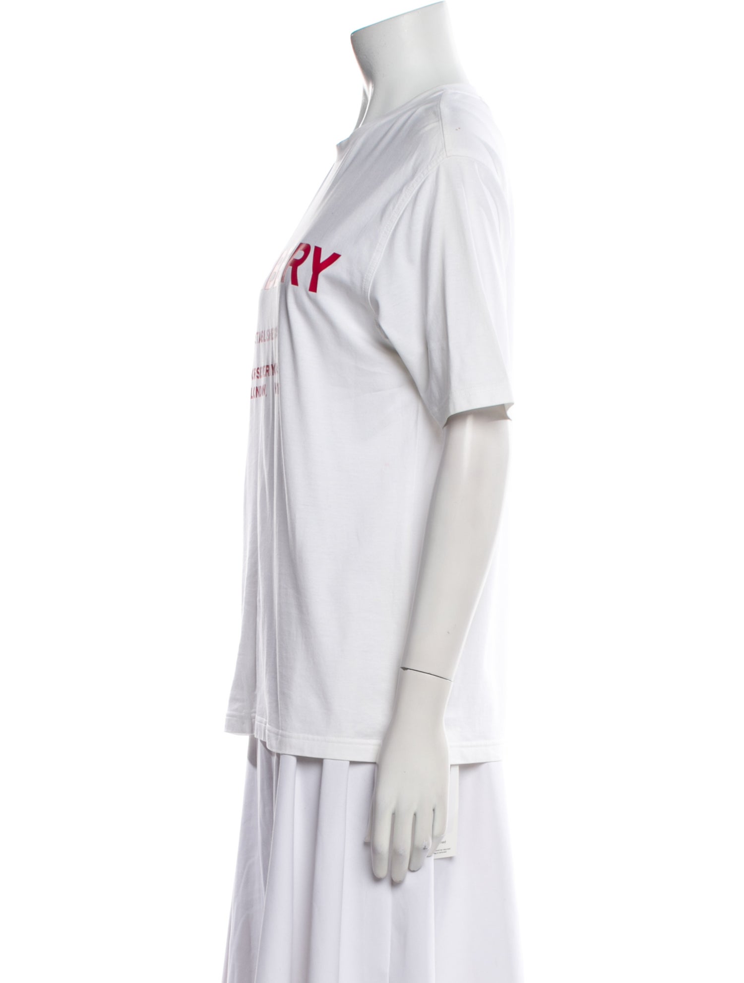 Burberry Graphic Print Crew Neck T-Shirt