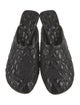 Burberry Leather Embroidered Accent Mules