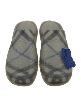 Burberry Rubber Plaid Print Flats