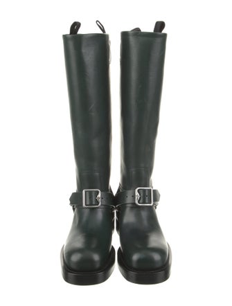 Burberry Leather Rain Boots