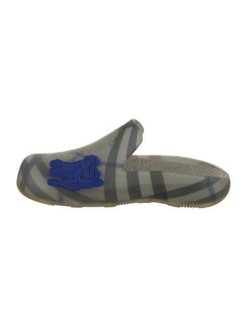 Burberry Rubber Plaid Print Mules