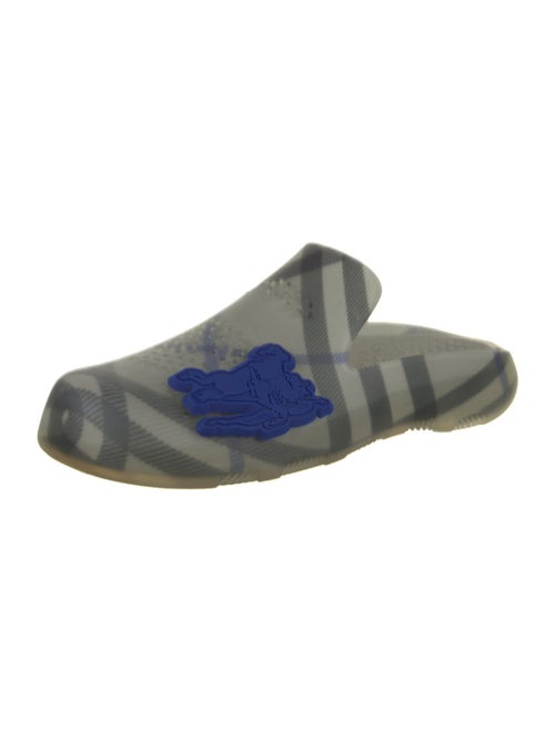 Burberry Rubber Plaid Print Mules