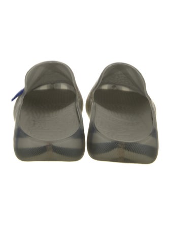 Burberry Rubber Plaid Print Mules