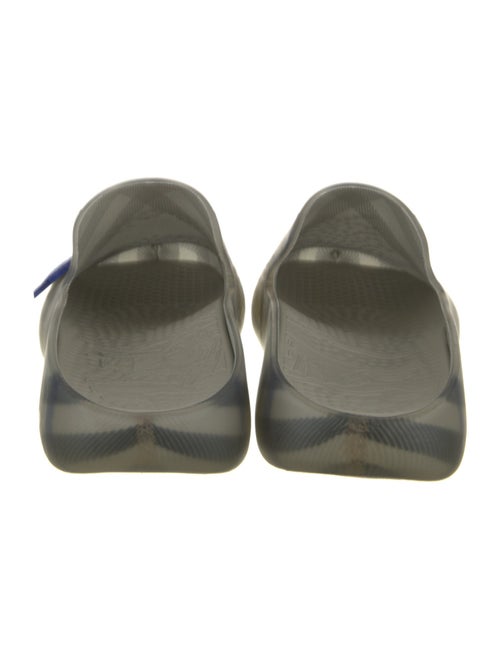 Burberry Rubber Plaid Print Mules