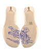 Burberry Leather Embroidered Accent Pumps