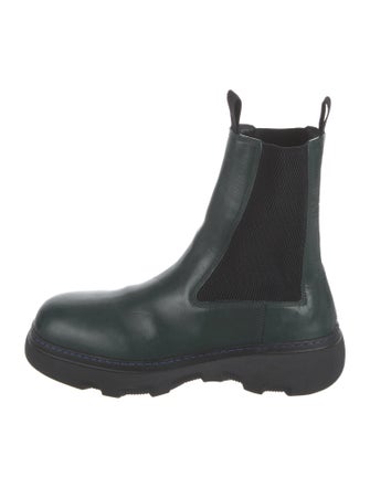 Burberry Leather Mesh Accents Chelsea Boots