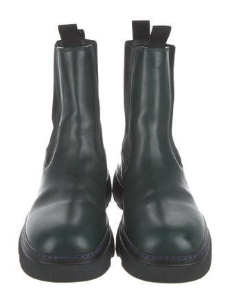 Burberry Leather Mesh Accents Chelsea Boots