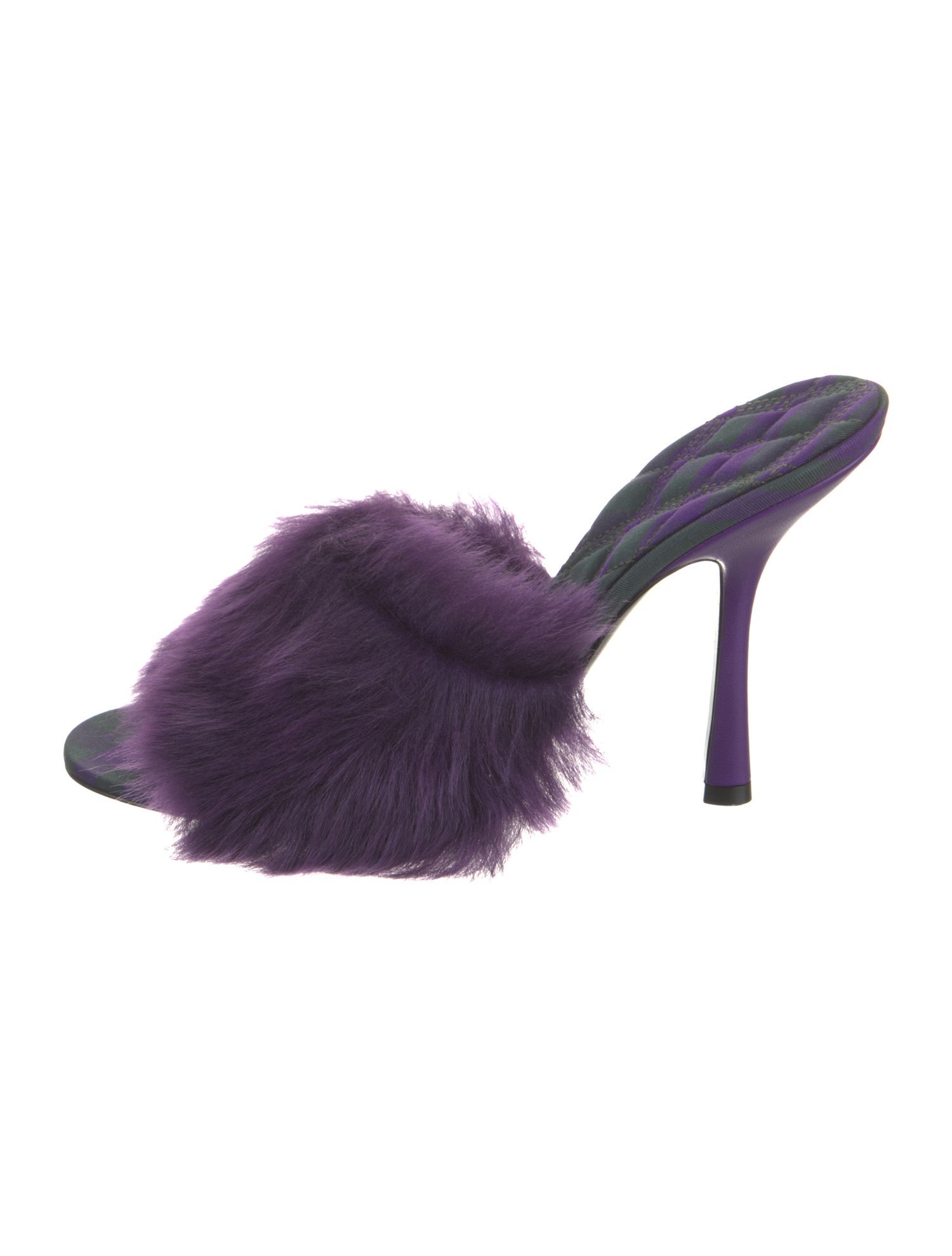 Burberry Faux Fur Slides