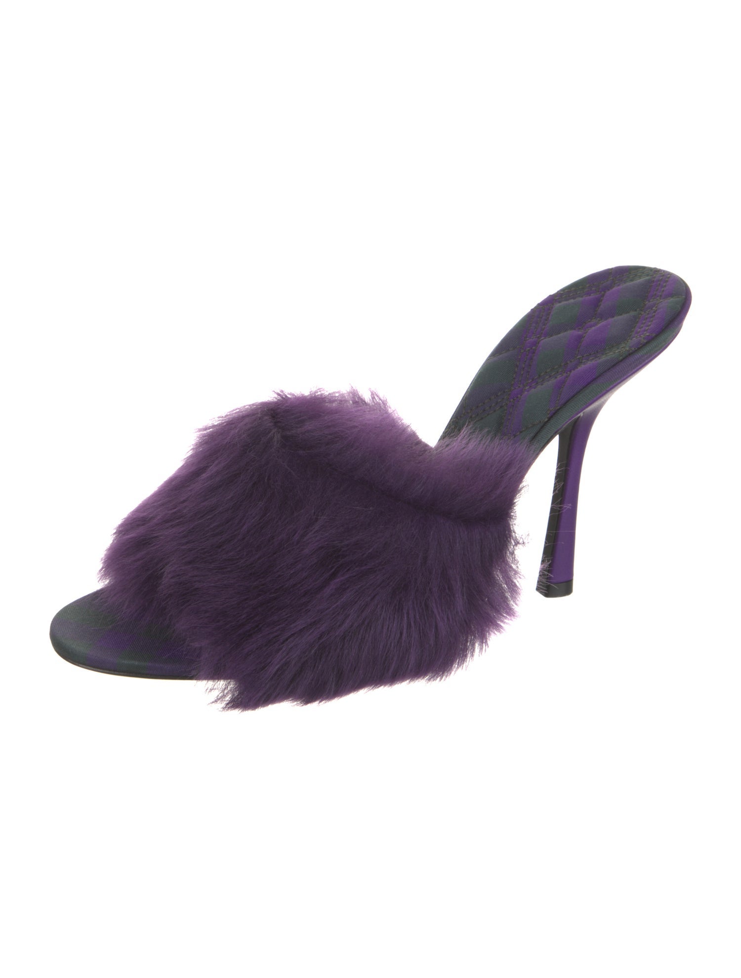 Burberry Faux Fur Slides