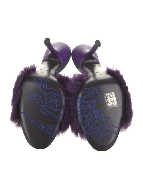 Burberry Faux Fur Slides