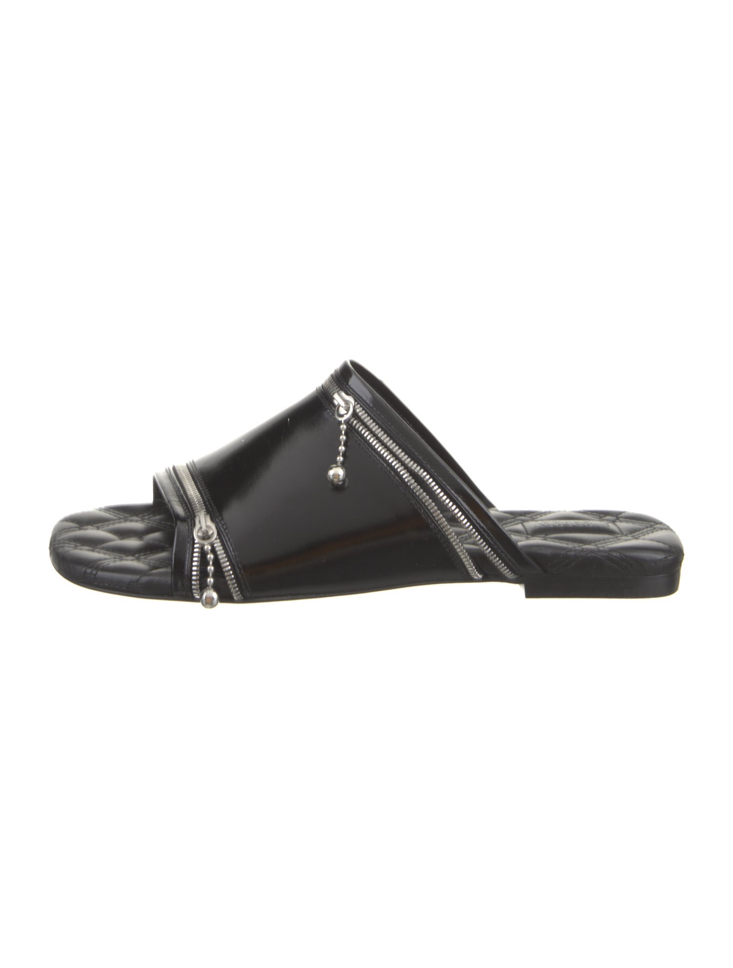 Burberry Leather Printed Slides