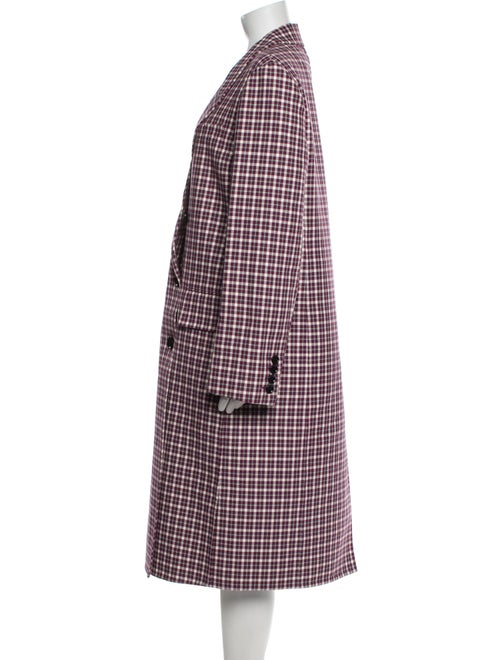Burberry Plaid Print Trench Coat