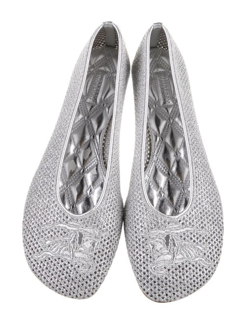 Burberry Embroidered Accent Flats