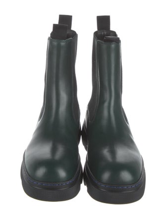 Burberry Leather Mesh Accents Chelsea Boots