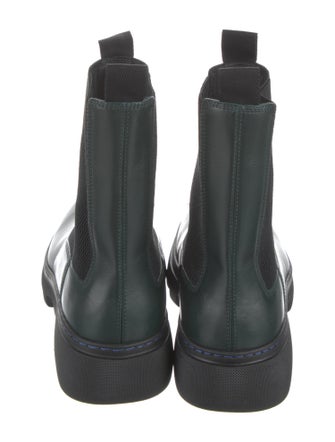 Burberry Leather Mesh Accents Chelsea Boots