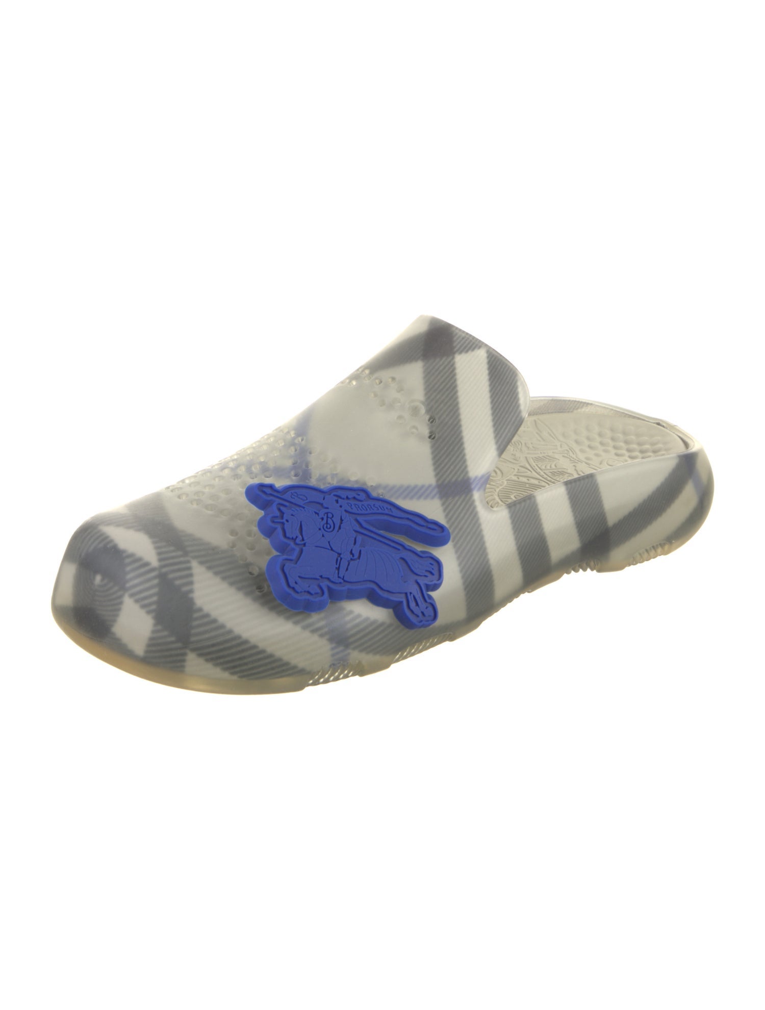 Burberry Plaid Print Mules w/ Tags