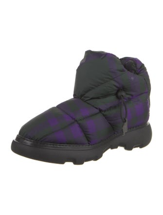 Burberry Nylon Lace-Up Boots