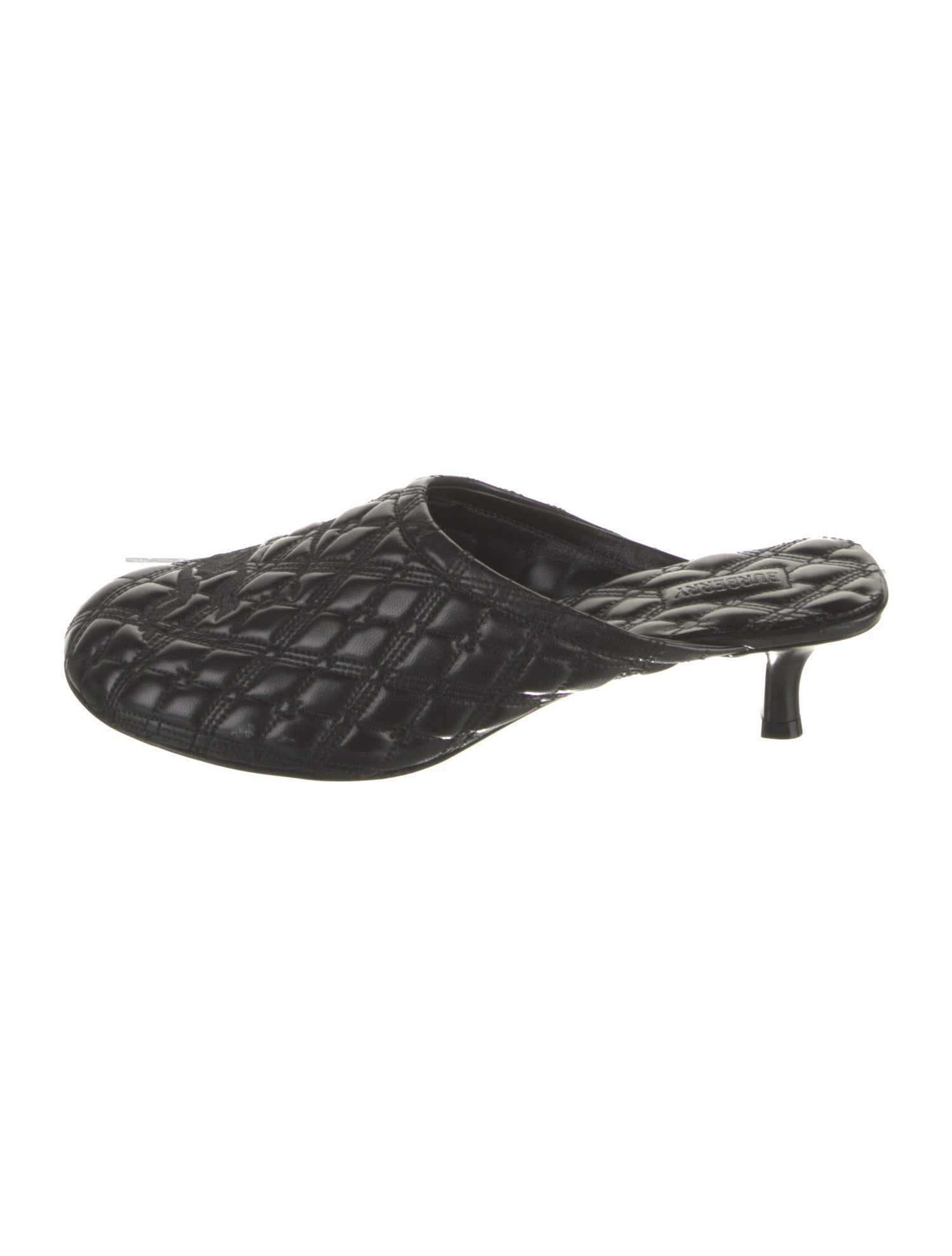 Burberry Leather Printed Mules