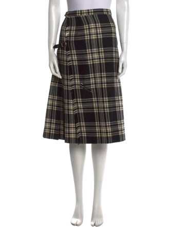 Burberry's Virgin Wool Midi Length Skirt