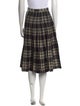 Burberry's Virgin Wool Midi Length Skirt