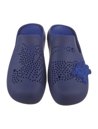 Burberry Rubber Lasercut Accents Mules
