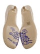 Burberry Leather Embroidered Accent Pumps