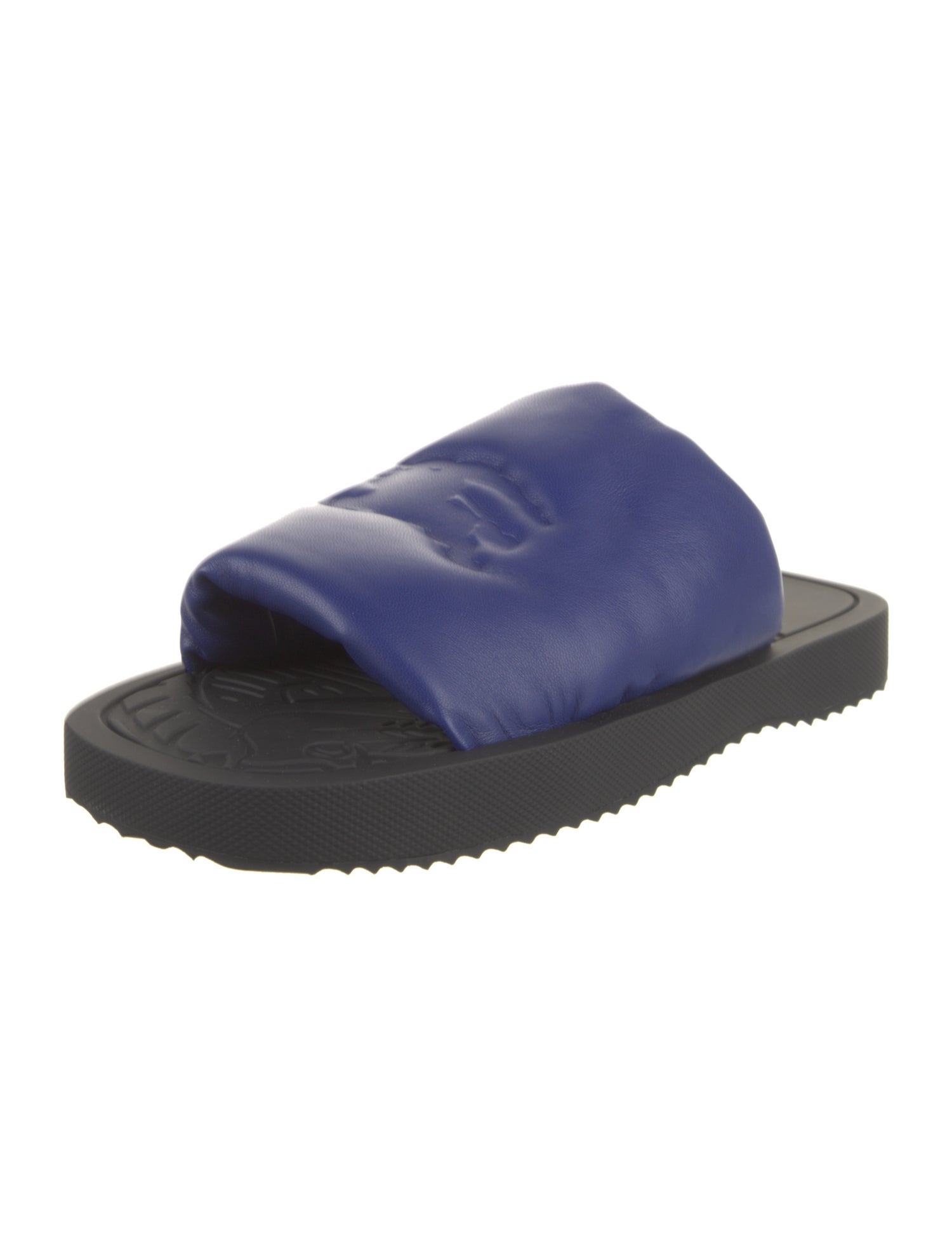 Burberry Leather Colorblock Pattern Sandals