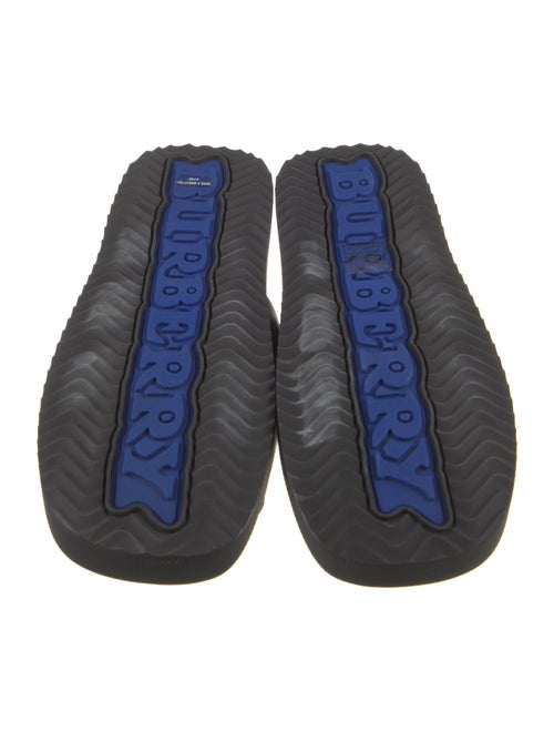 Burberry Leather Colorblock Pattern Sandals