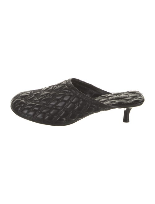 Burberry Leather Printed Mules