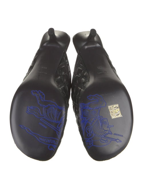 Burberry Leather Printed Mules