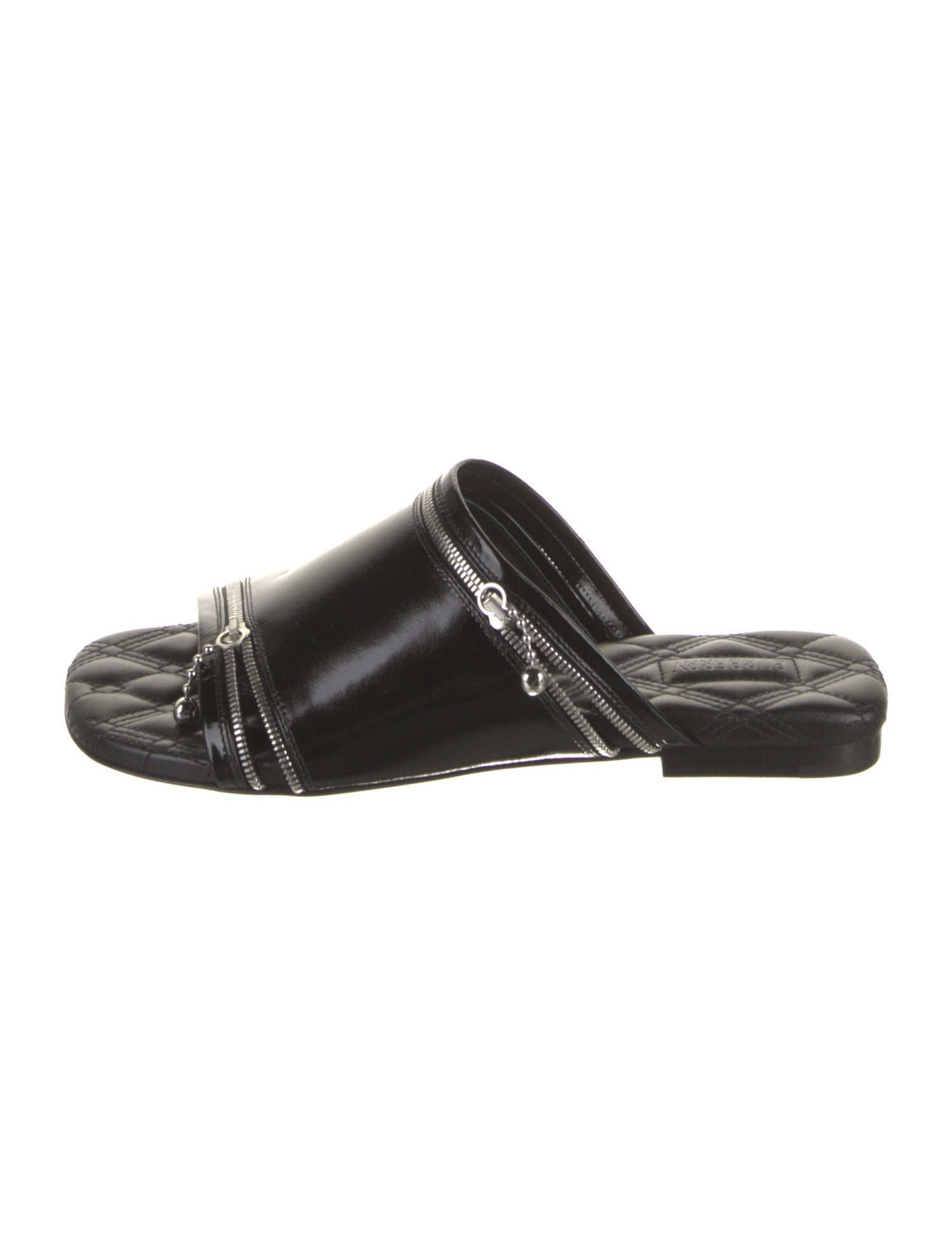 Burberry Leather Printed Slides