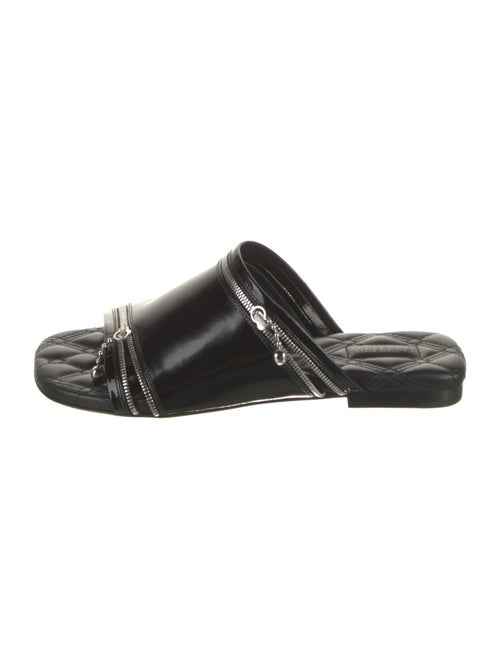 Burberry Leather Printed Slides