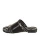 Burberry Leather Printed Slides